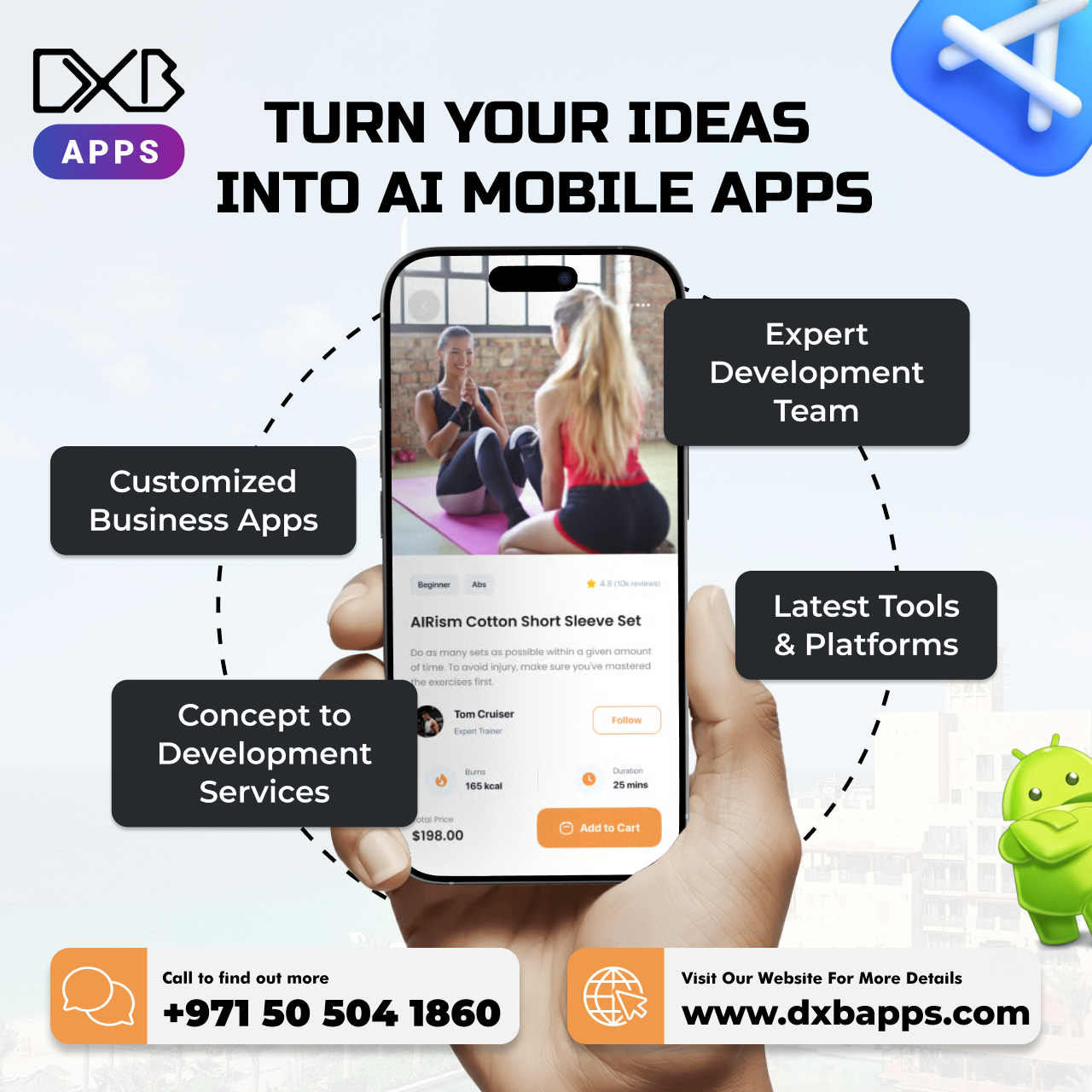 Consult with best mobile app developers team at DXB APPS