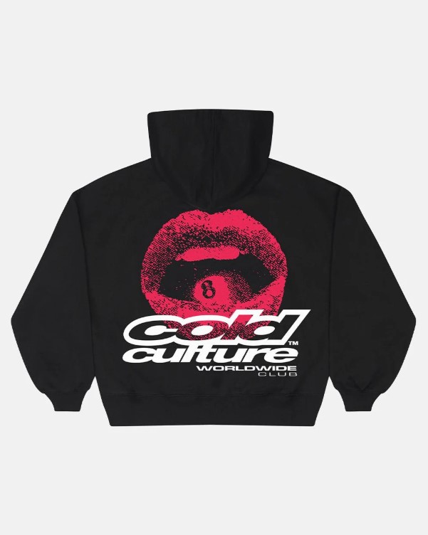 LIP COMBO HOODIE BLACK